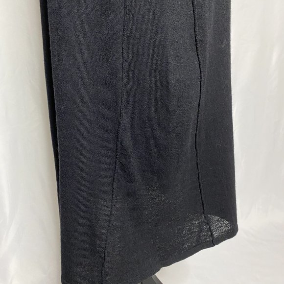 Eileen Fisher Black Sleeveless Wool Knit Maxi Dress - Picture 7 of 11